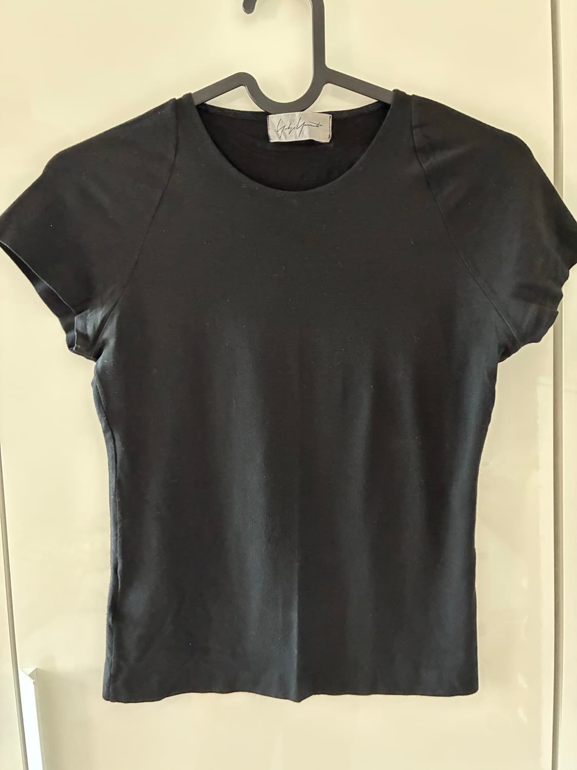 [Yohji Yamamoto] 요지야마모토 블랙 반팔 탑 상품이미지1