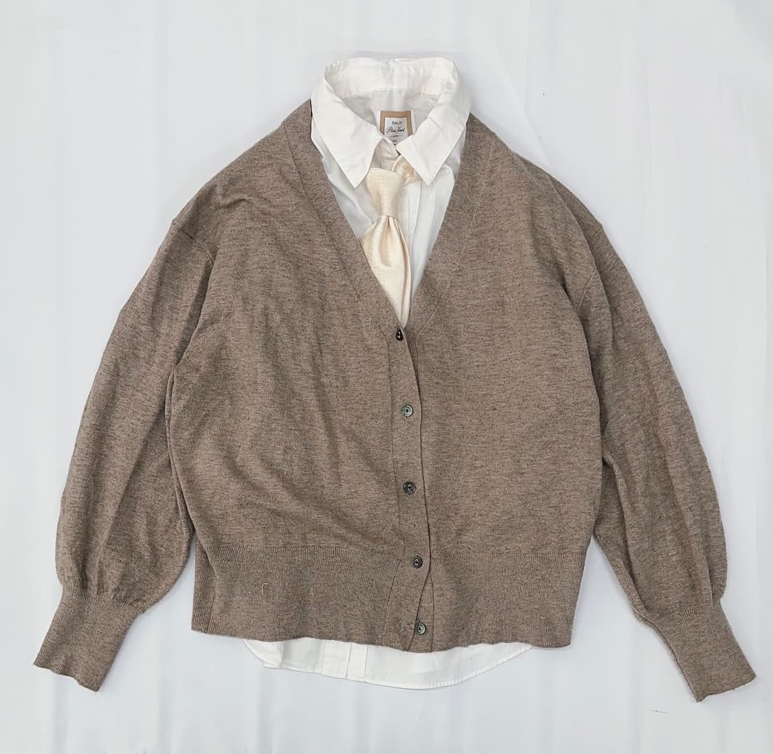 🤎슈슈룬 쇼콜라 라떼 교복 코디세트🤎 가디건 레이어드 고갸루 일본 상품이미지2