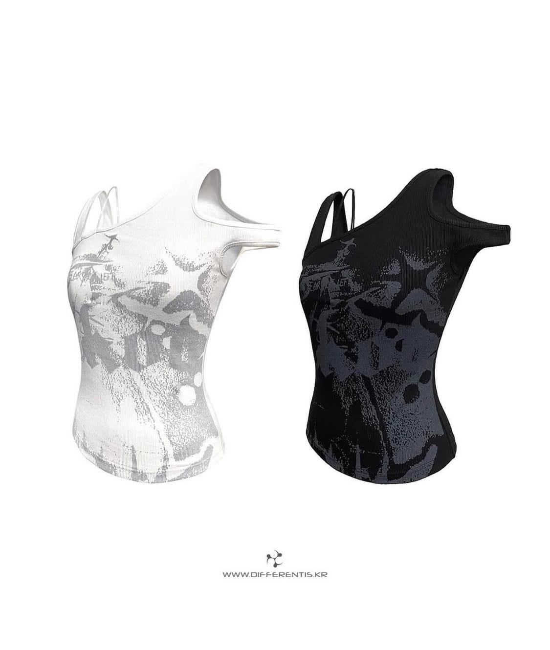 Differentis ribbed cut-out top (wh) 상품이미지1