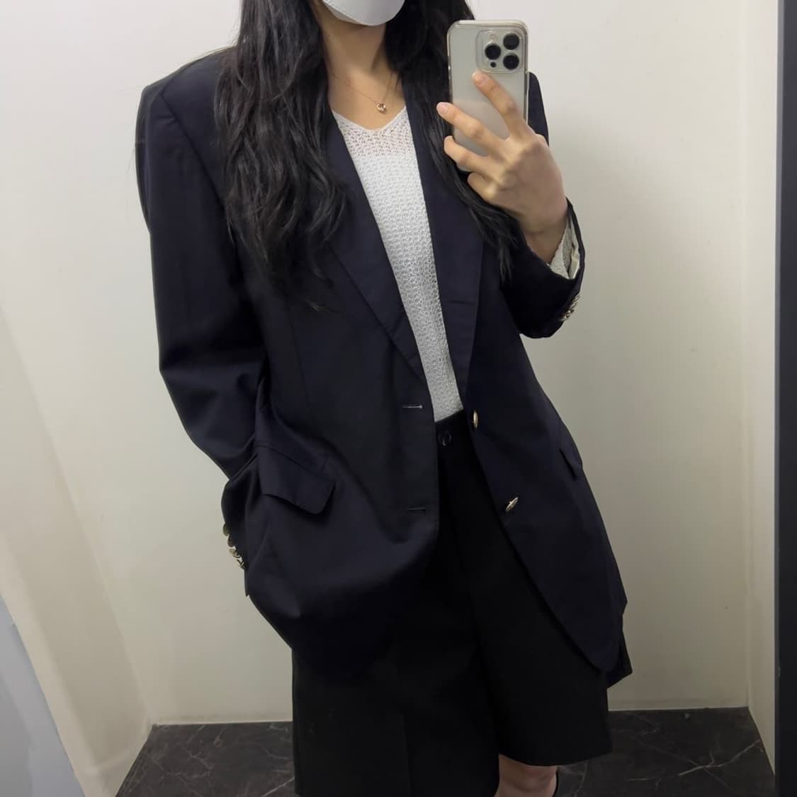 아쿠아스큐텀 금장 블레이져 상품이미지1