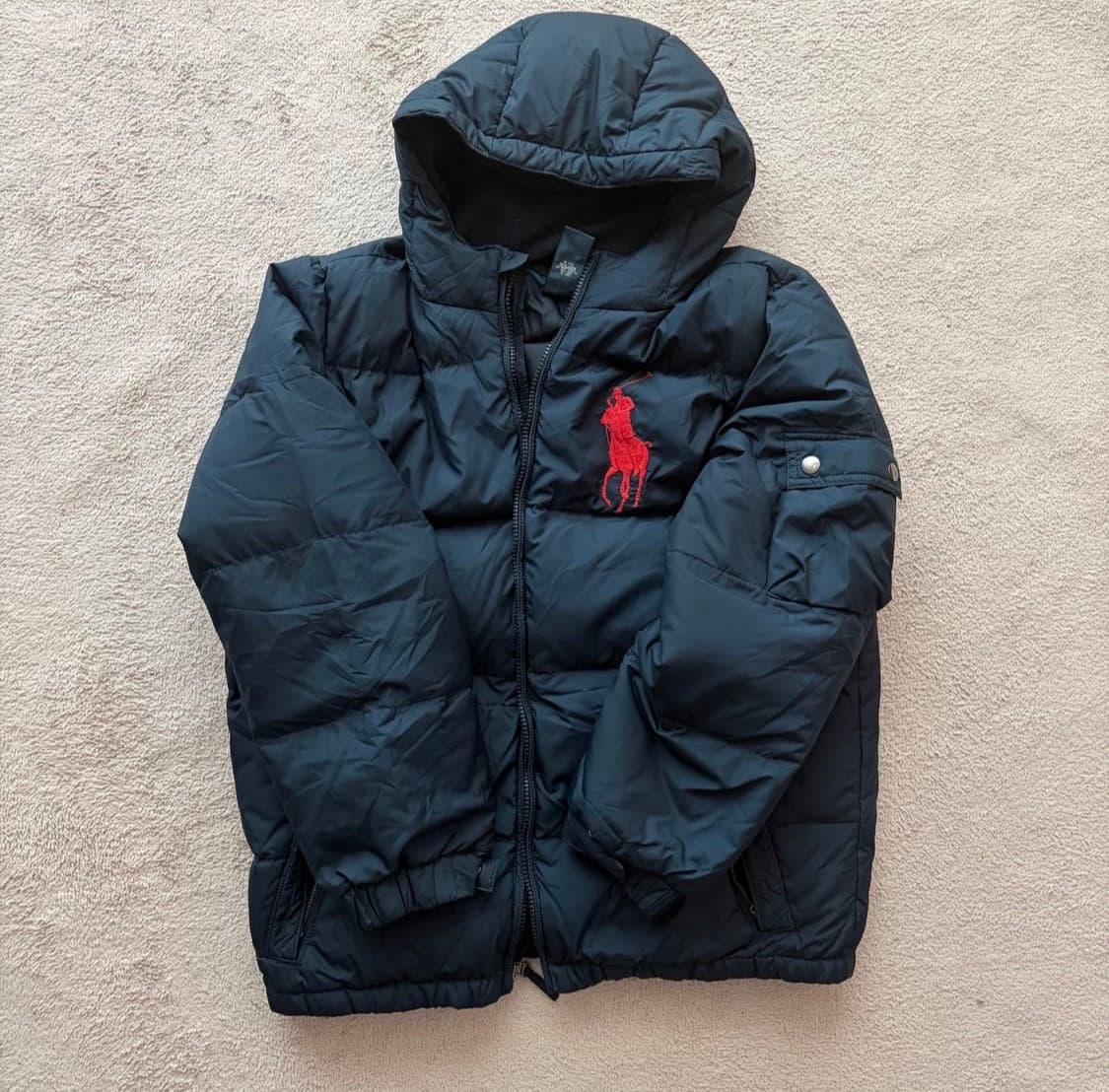 폴로 랄프로렌 레드 빅포니 네이비 패딩 상품이미지1