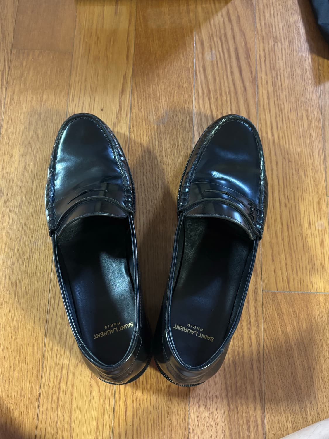 생로랑 블랙 페니 로퍼 판매 상품이미지3