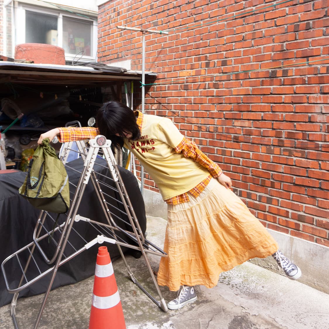 버터 옐로우 캉캉 롱 스커트 상품이미지9