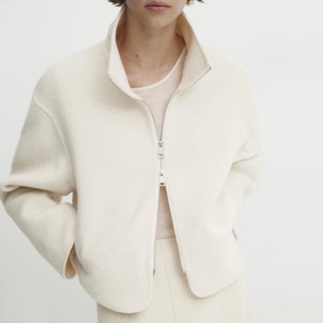 마시모두띠(Massimo Dutti) 울 숏 집업자켓 66-77 상품이미지1