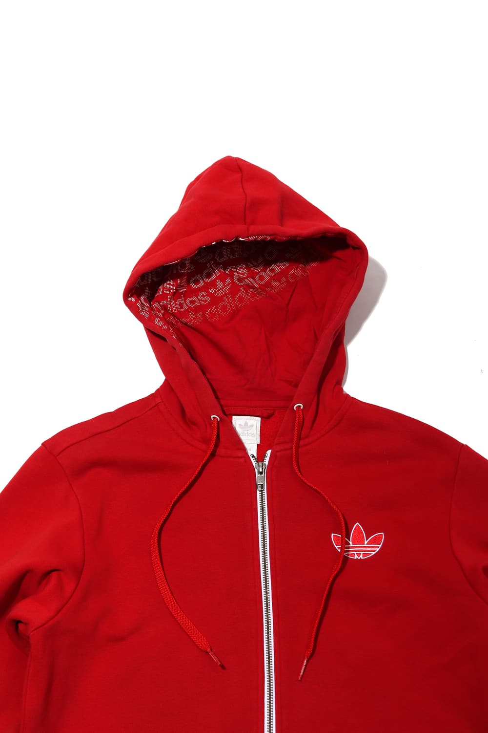 ADIDAS 기모 레드 후드 집업 size 95 상품이미지3