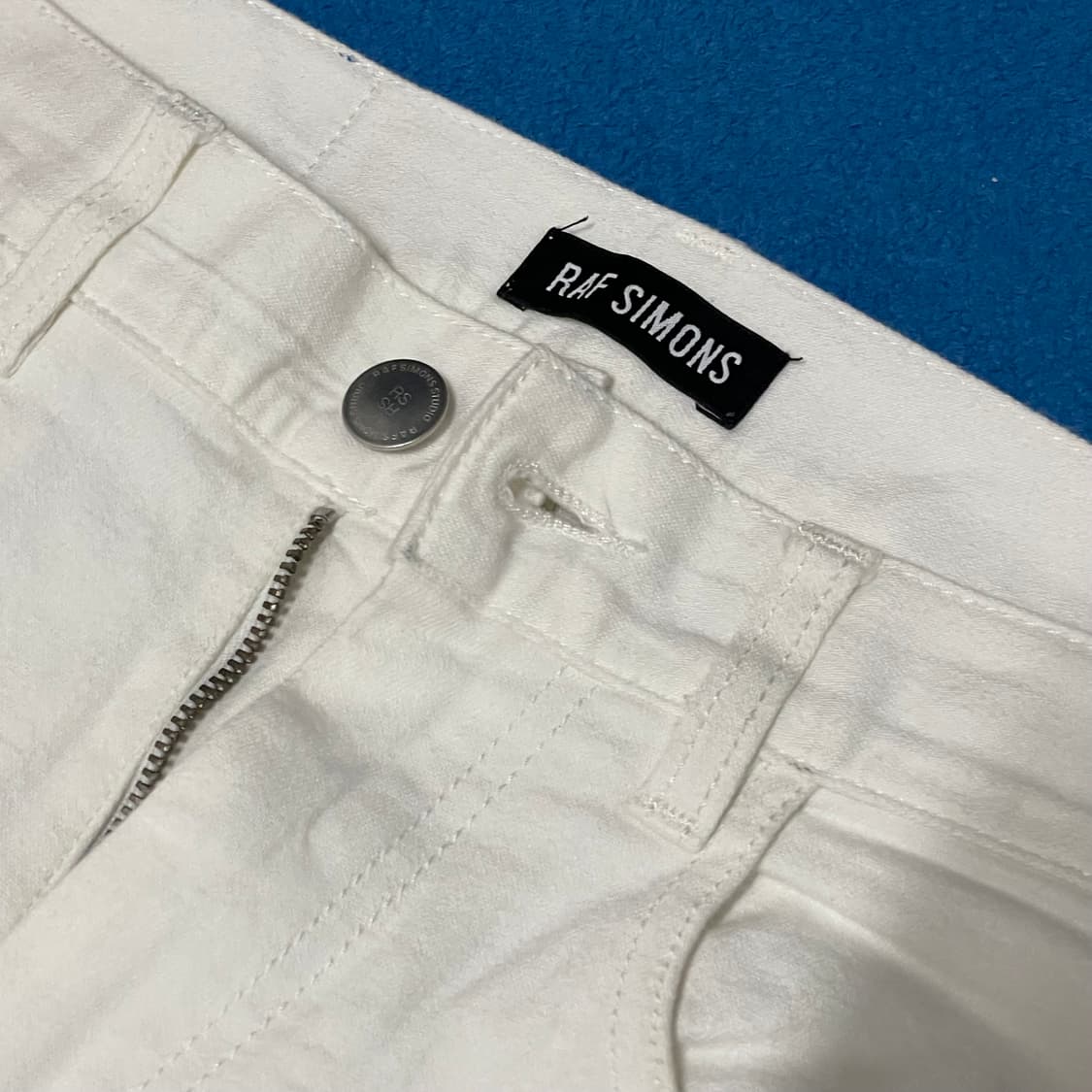 라프시몬스 15ss 블루 패치진 상품이미지3