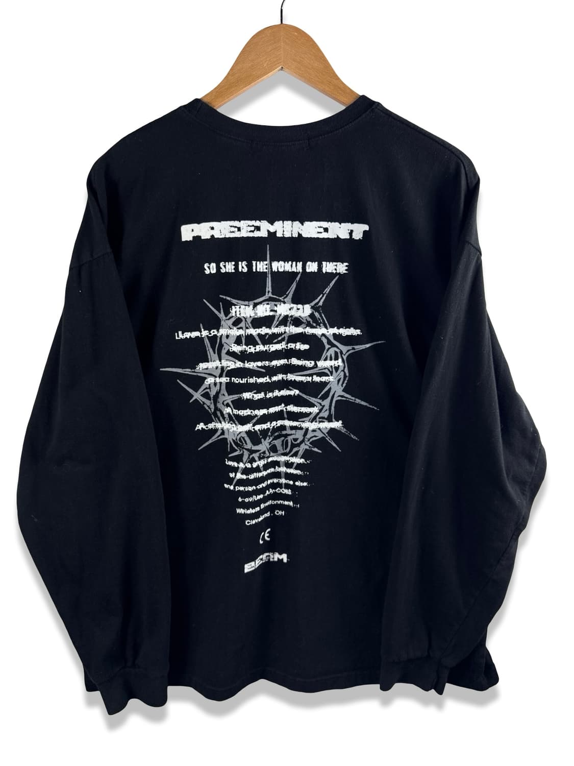 Y2K 가시관 프린팅 롱슬리브2367 상품이미지2