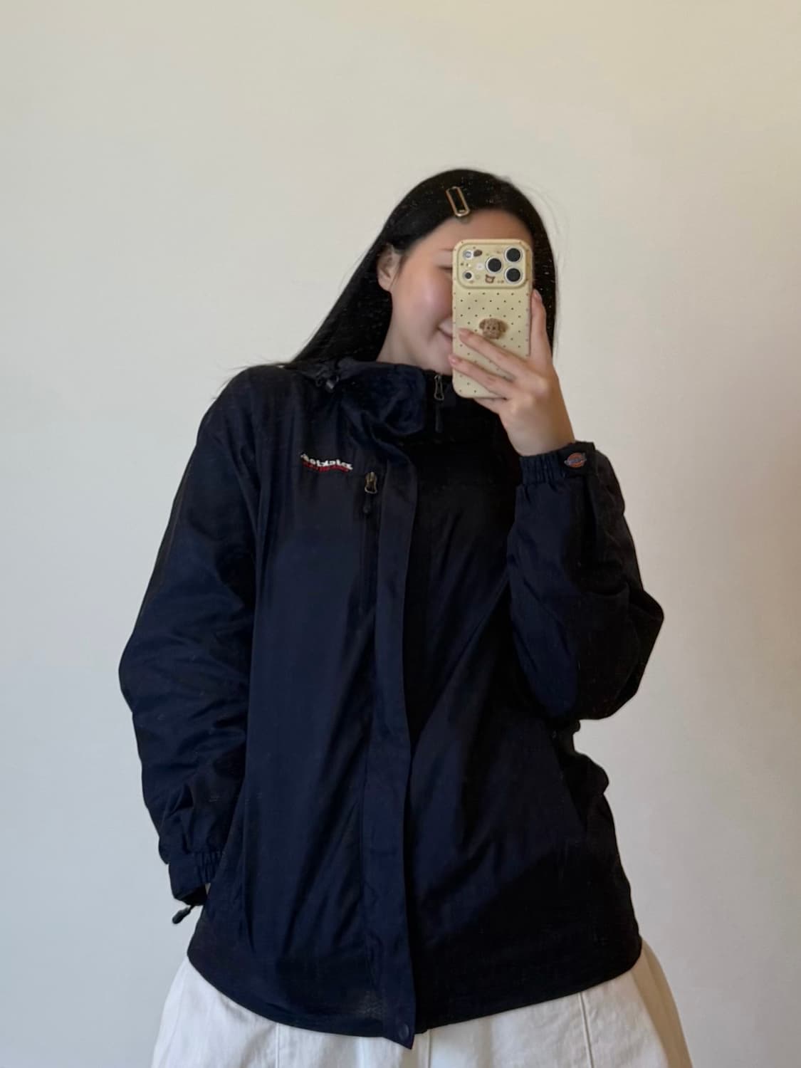 디키즈(Dickies) 집업져지 트랙탑 네이비  상품이미지1