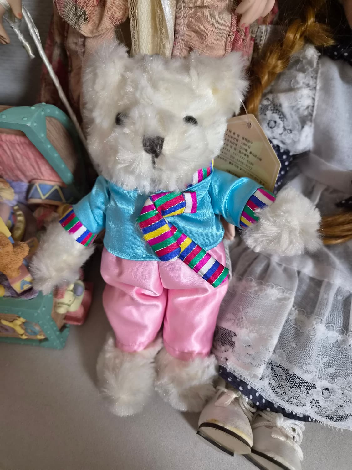 테디베어 한복 인형 고전인형 키링 상품이미지1
