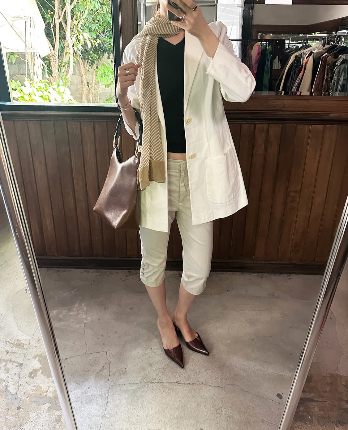 GUCCI leather bamboo bag 상품이미지5