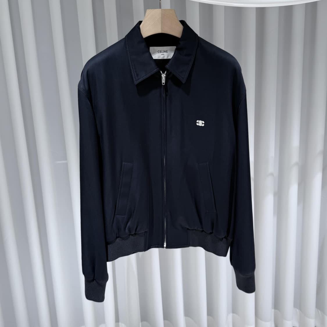 48 / 셀린느 트리옹프 비스코스 트윌 블루종 자켓 상품이미지3