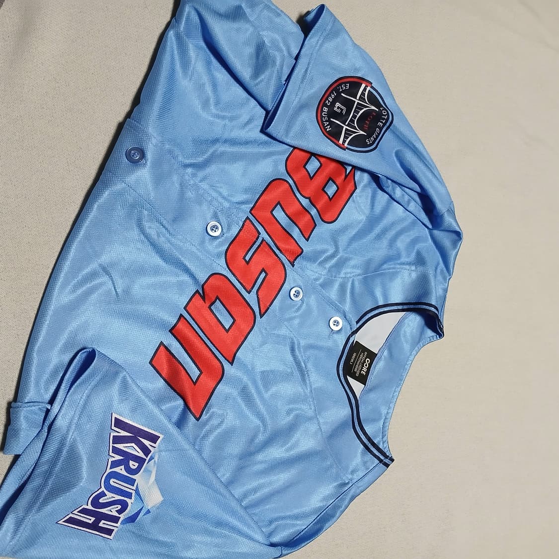 롯데자이언츠 유니폼 바다 파랑 야구 부산 져지 반팔 상품이미지3