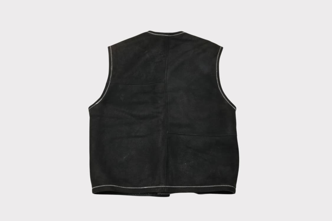 [XL] 빈티지 양가죽 무스탕 조끼 베스트 상품이미지5