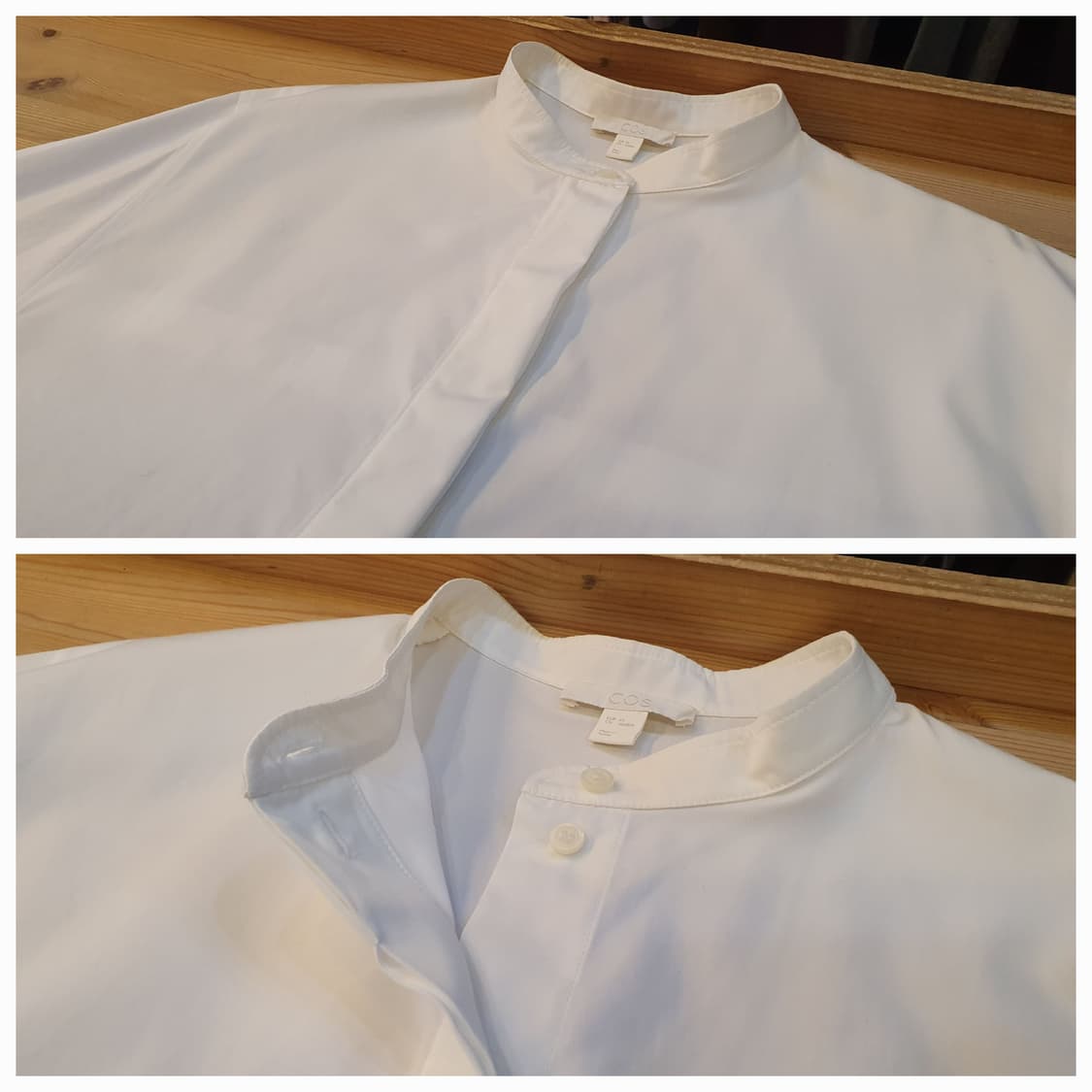 77.COS 코튼 화이트 원피스 상품이미지4