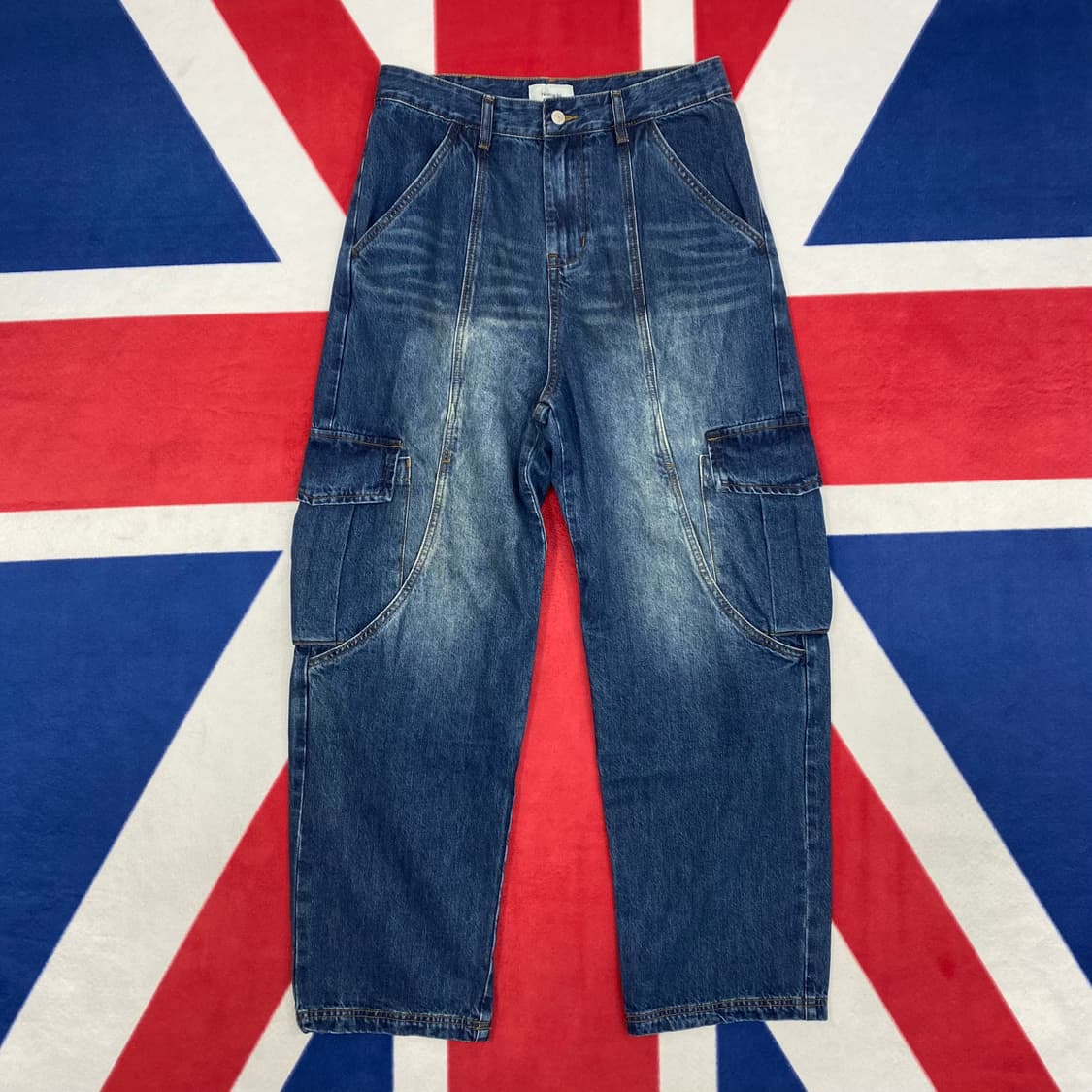 와이드 카고 데님팬츠 M 상품이미지1