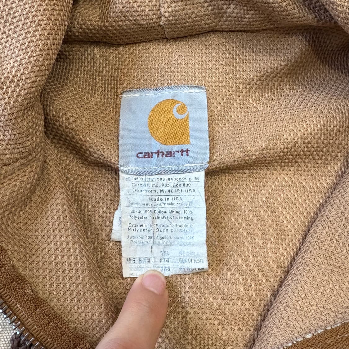 칼하트 정품 미국 생산 베이지 액티브 자켓 상품이미지9