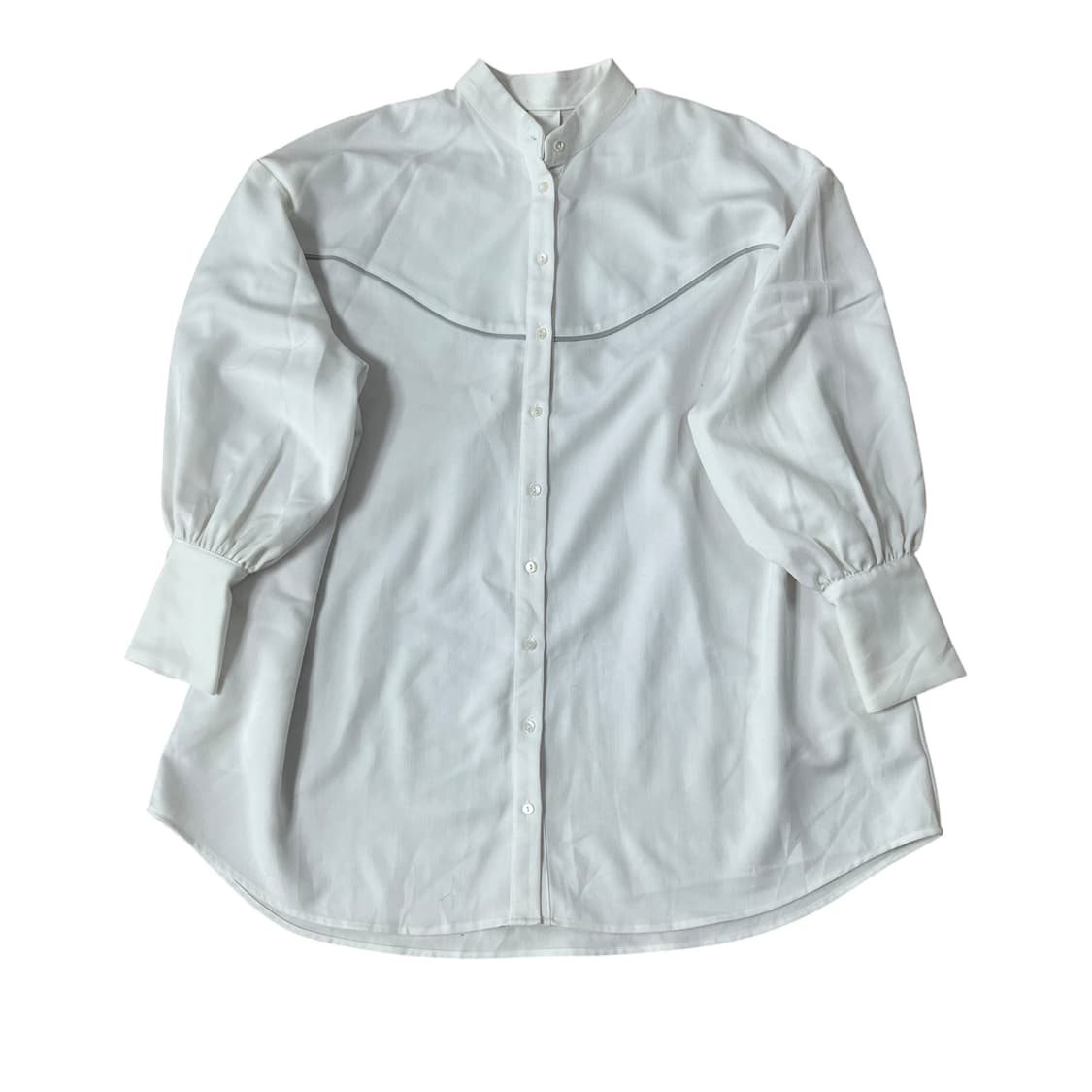 HARE 하레 화이트 차이나넥 셔츠 블라우스 상품이미지1