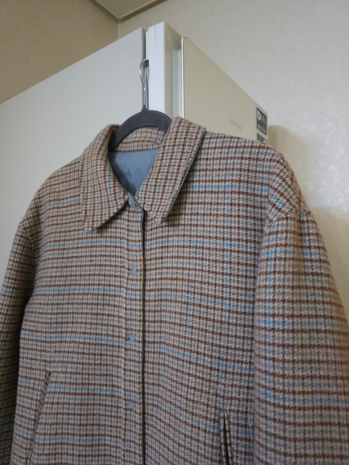 so wool 소울 울자켓 누빔 하프코트 상품이미지2