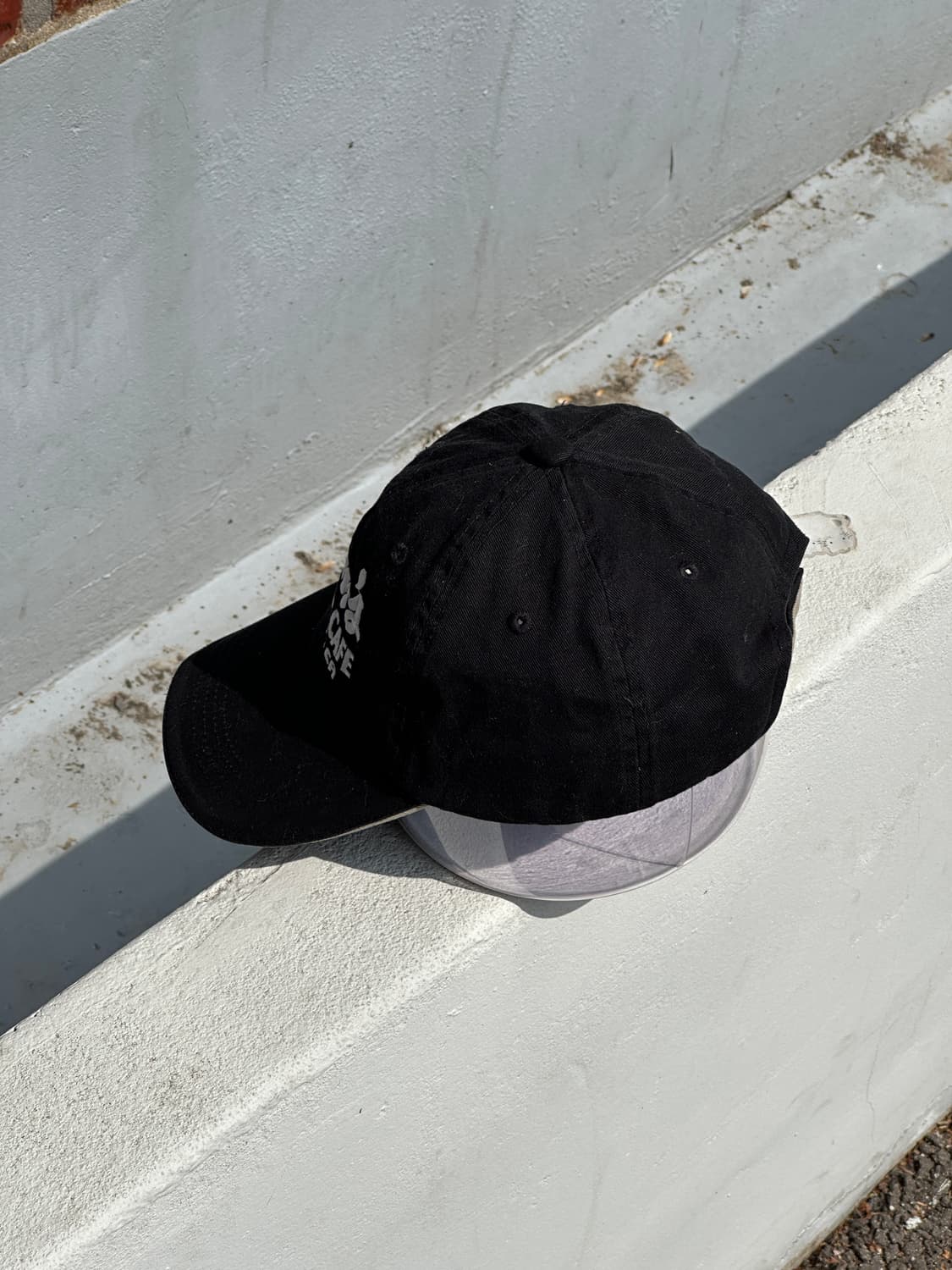 [F] Sails Anchor Cafe 로고 빈티지 블랙 볼캡 모자 상품이미지3