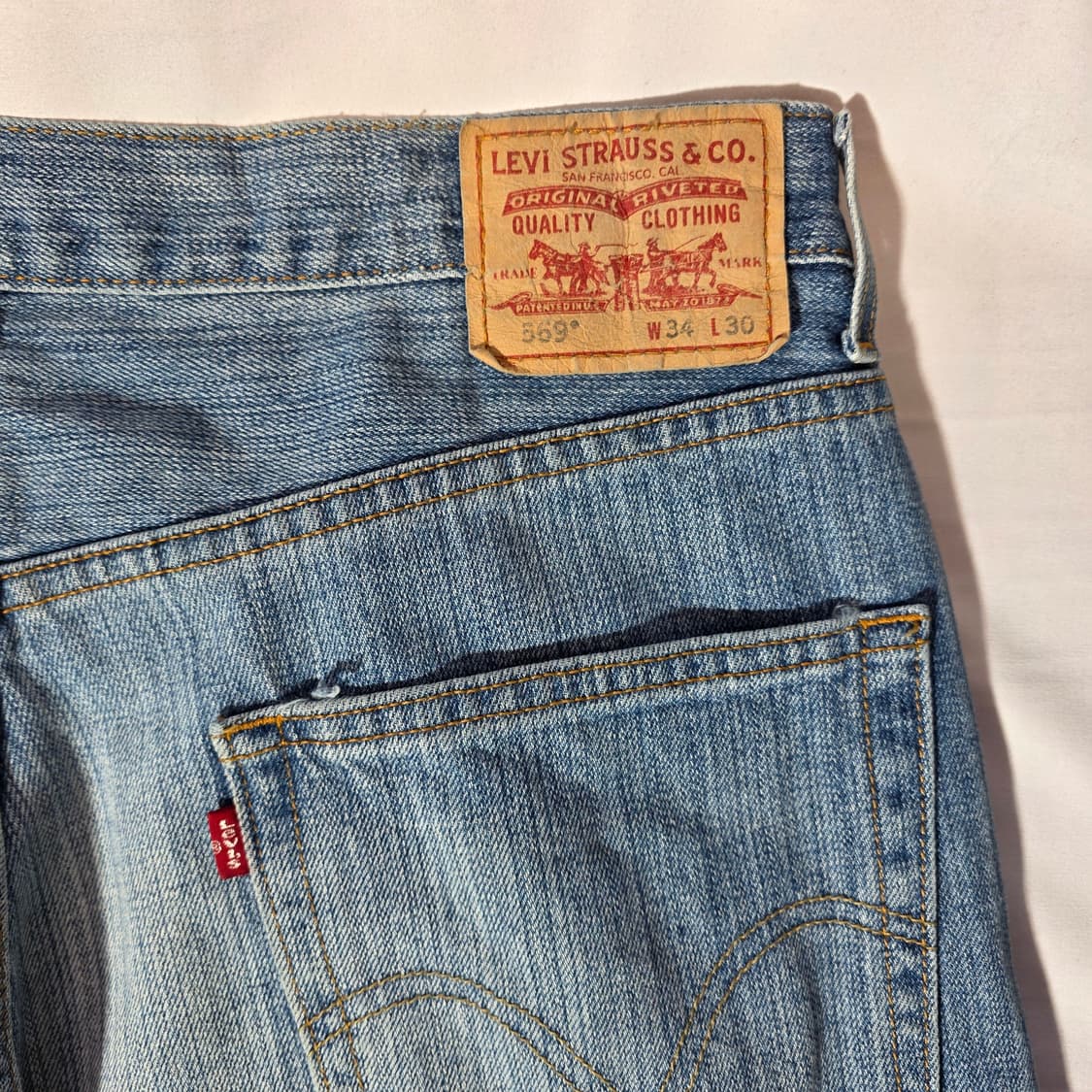 [W34L30]00s 리바이스 569 루즈 스트레이트핏 데님팬츠 상품이미지7