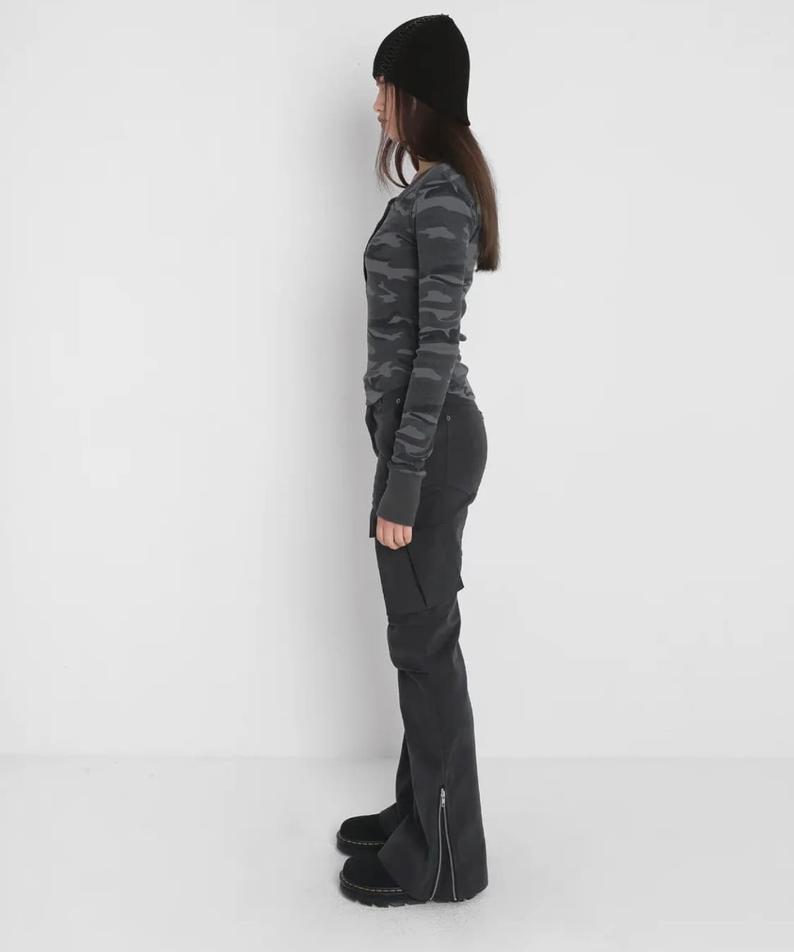 BOOTCUT CARGO PANTS_CHARCOAL 상품이미지3