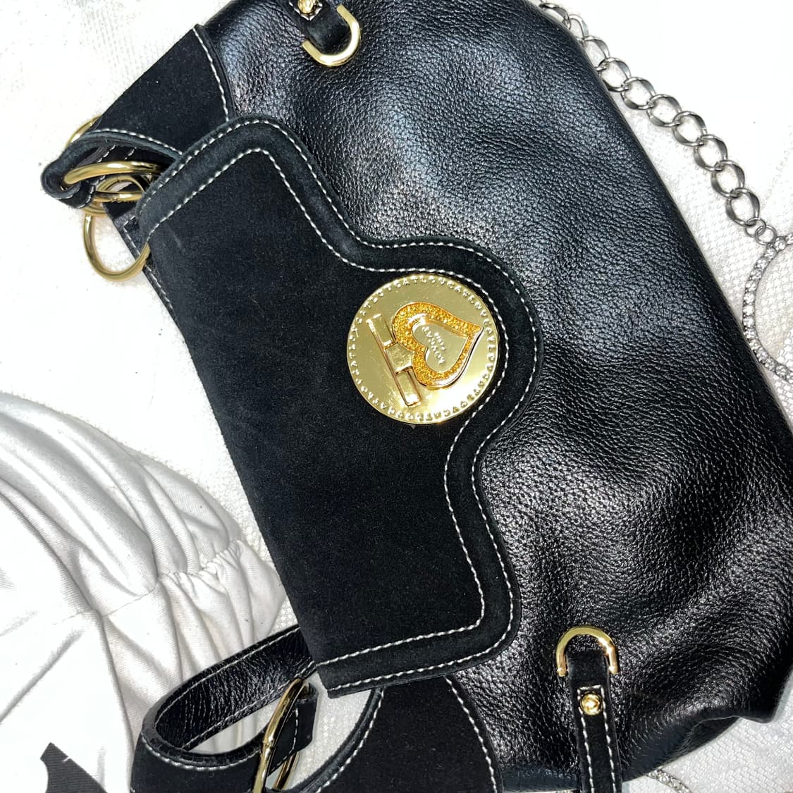 빈티지 하트 버클 숄더백 상품이미지5