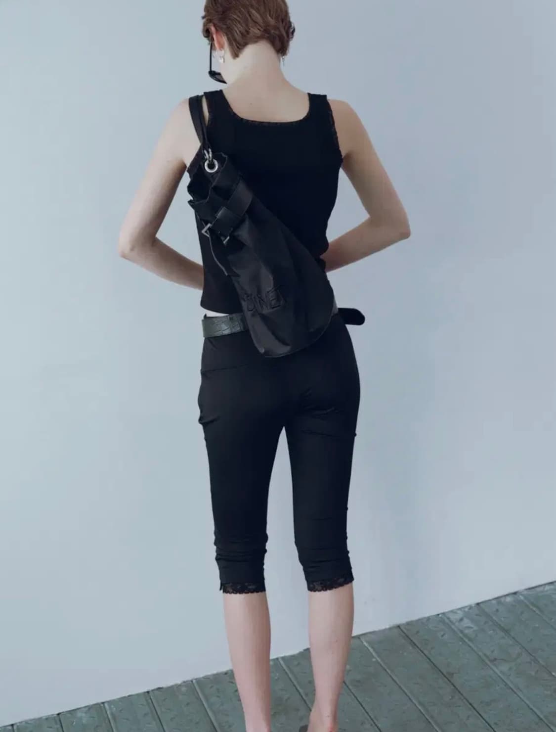 다이닛 카프리 팬츠 블랙 s 상품이미지2