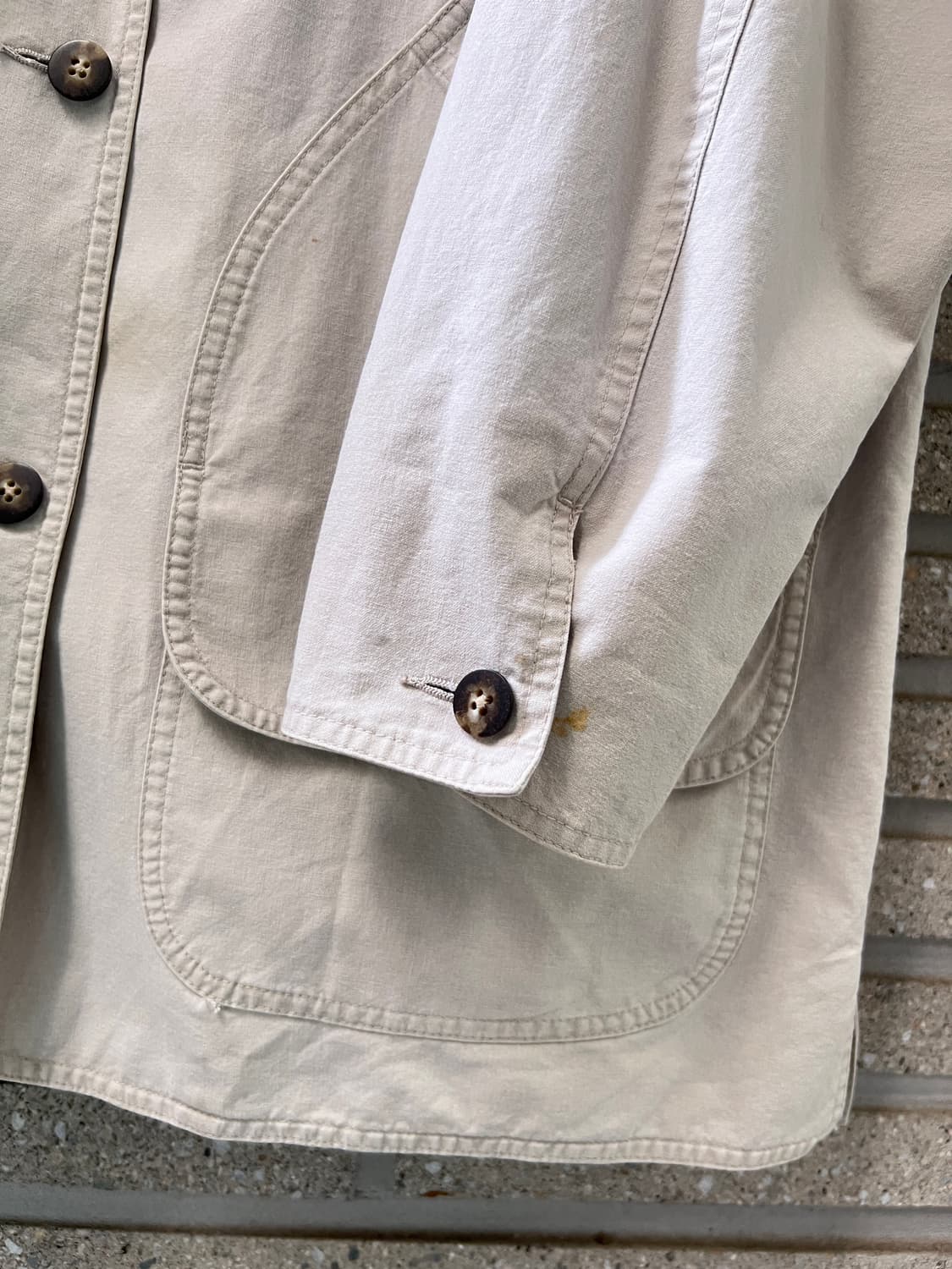[XL]L.L.Bean 엘엘빈 체크 라이닝 아이보리 초어 자켓 상품이미지6