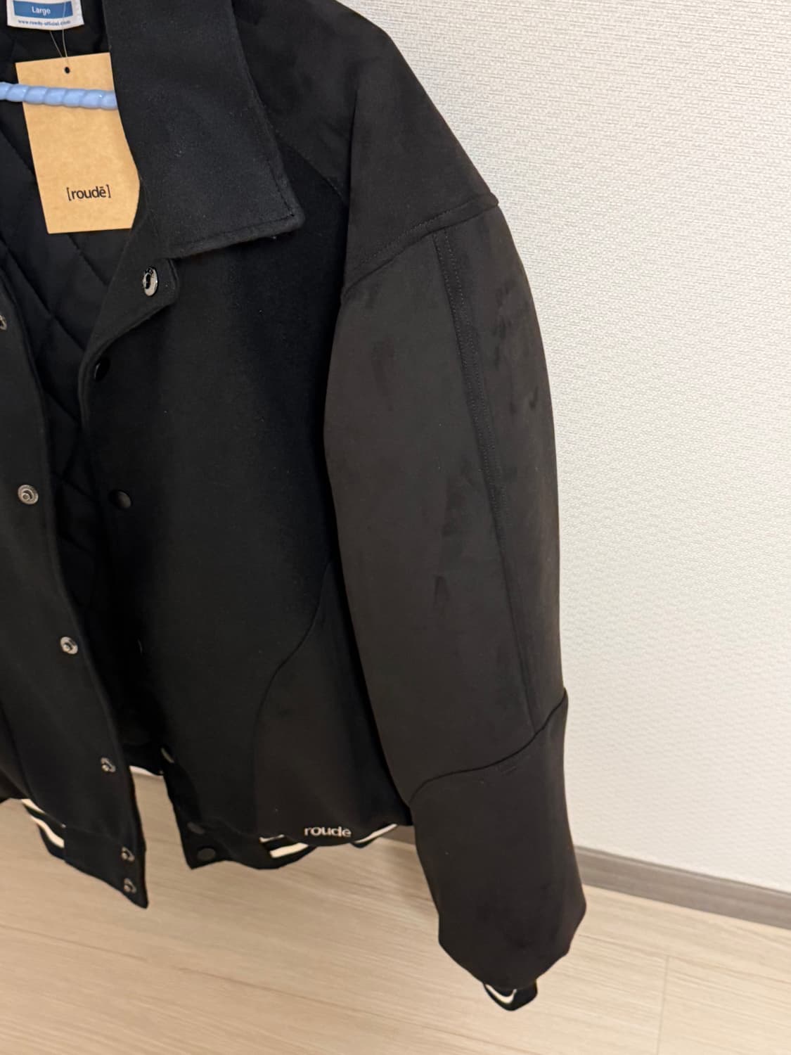 라우디 비건 스웨이드 바시티 자켓(새상품) 상품이미지5