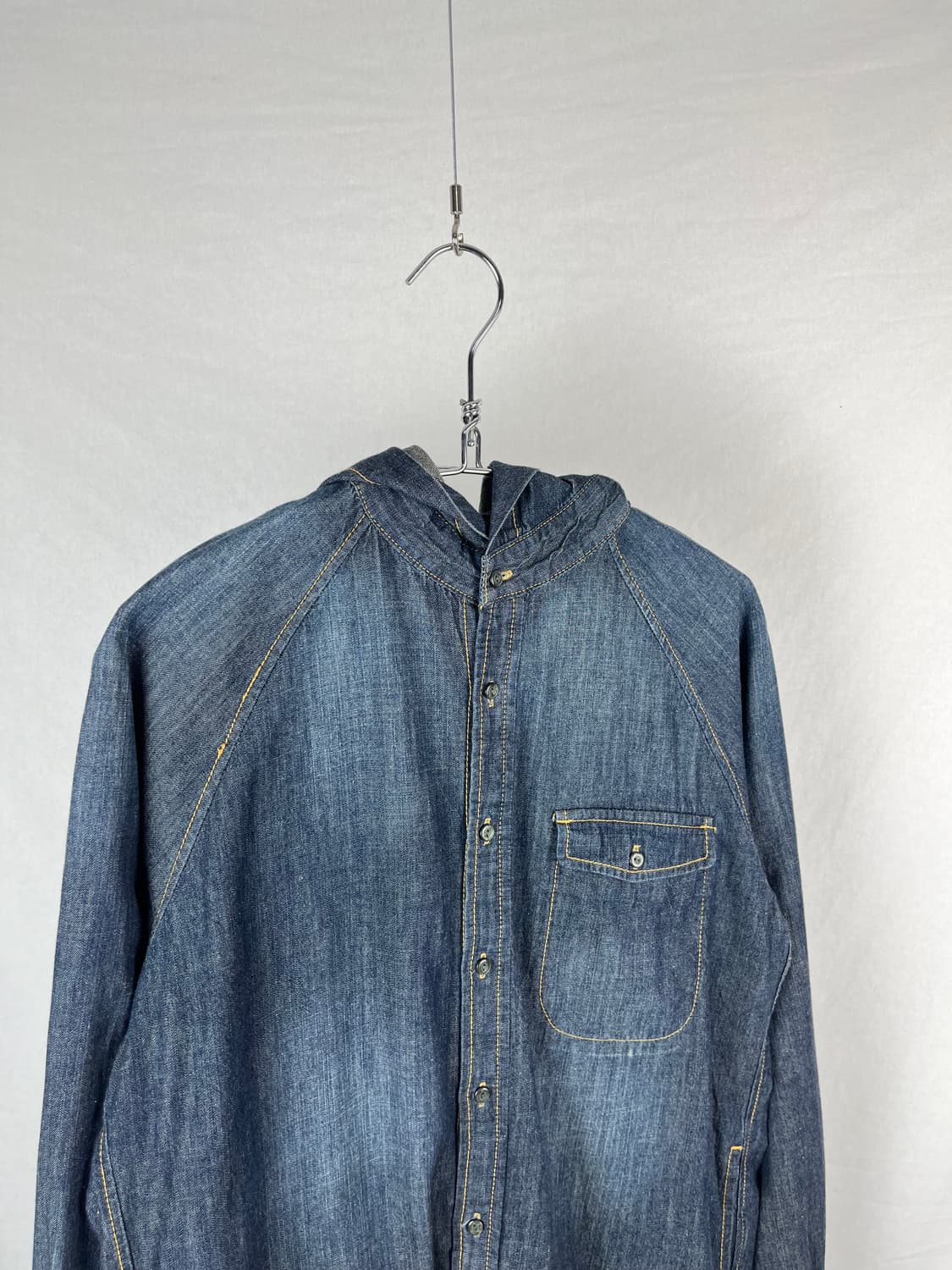 Vintage 데님 후드 셔츠  상품이미지2