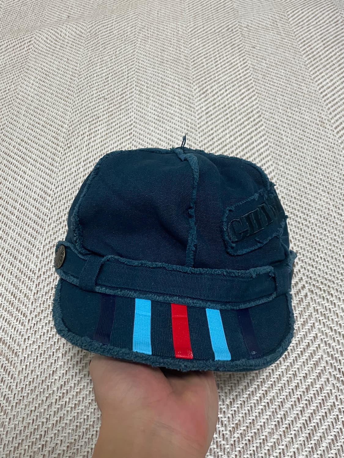 빈티지 y2k 본디지 뉴스보이 데님 캡 J03356 상품이미지2