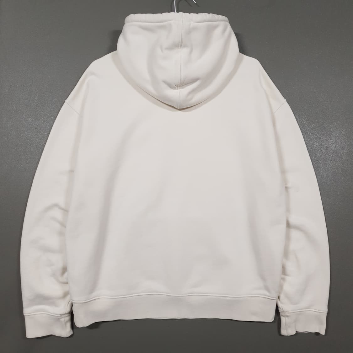 실측 L (100) 라코스테 신형 23FW 빅 크록 후드티 스웻셔츠 크림 상품이미지8