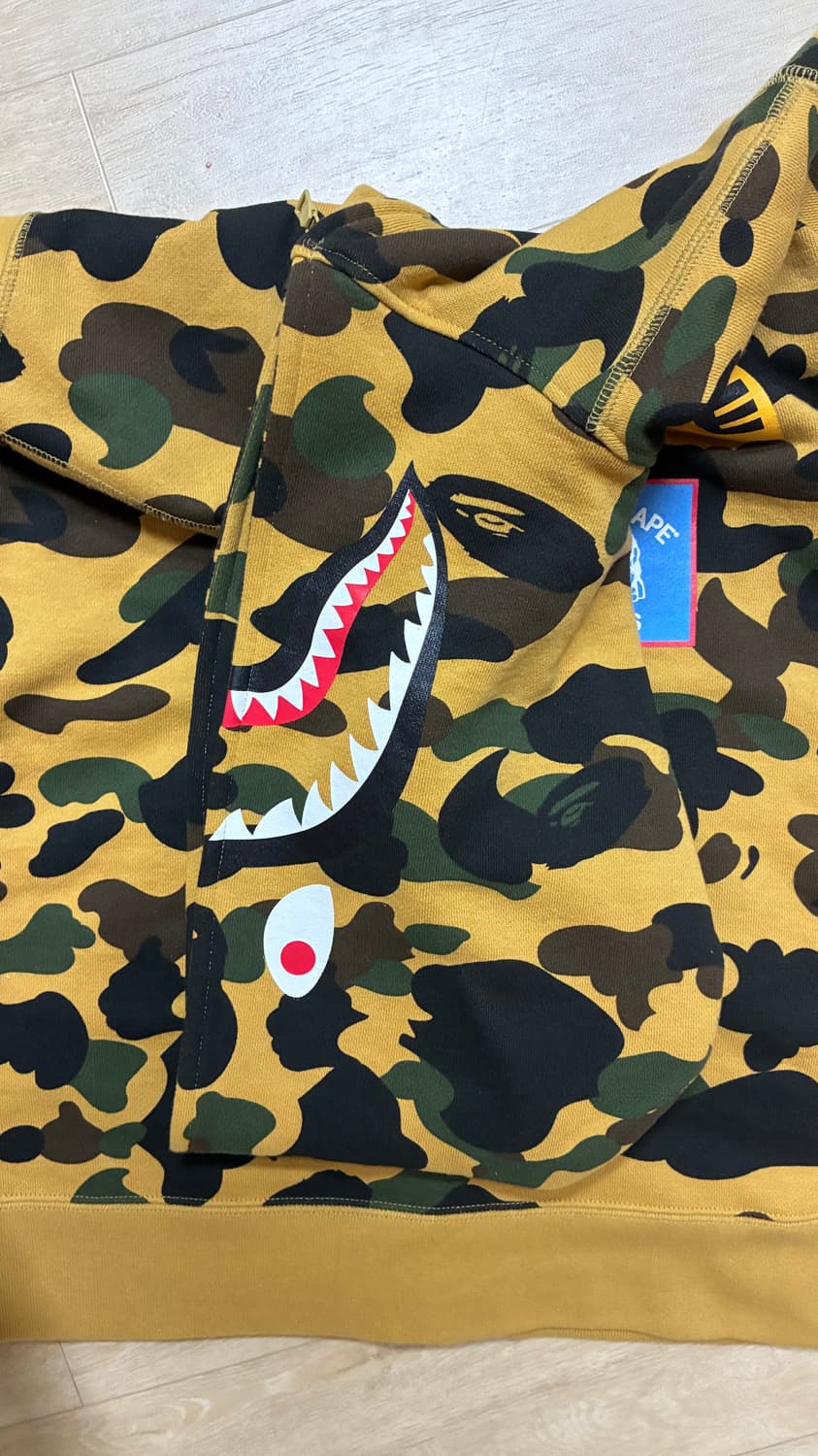 베이프 황계 샤크 후드집업 키즈 160 상품이미지5