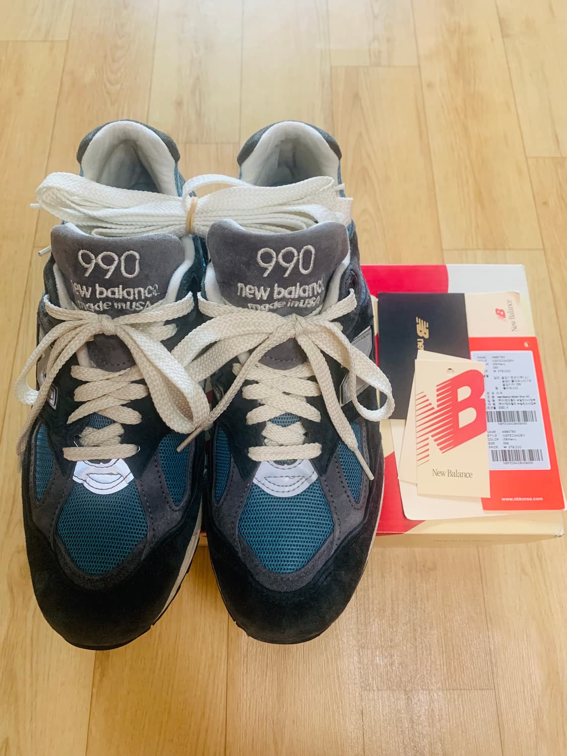 [265] 뉴발란스 990v2 메이드 인 USA 네이비 캐슬락 상품이미지1
