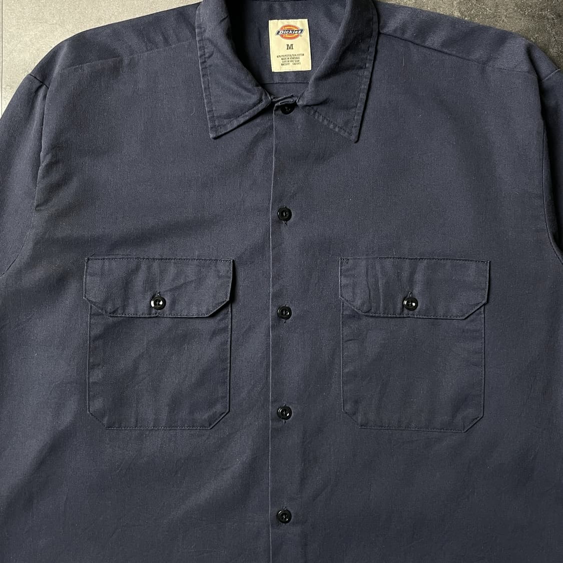 DICKIES 디키즈 빈티지 네이비 플랩포켓 워크 셔츠 A00947 상품이미지3