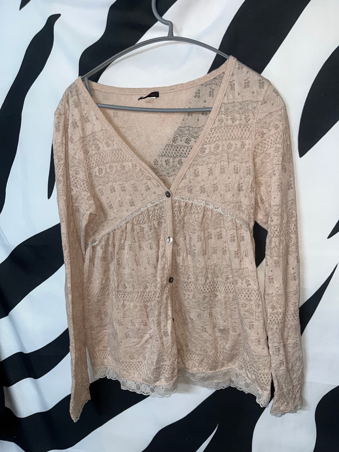 빈티지 모리 펀칭 가디건 상품이미지1