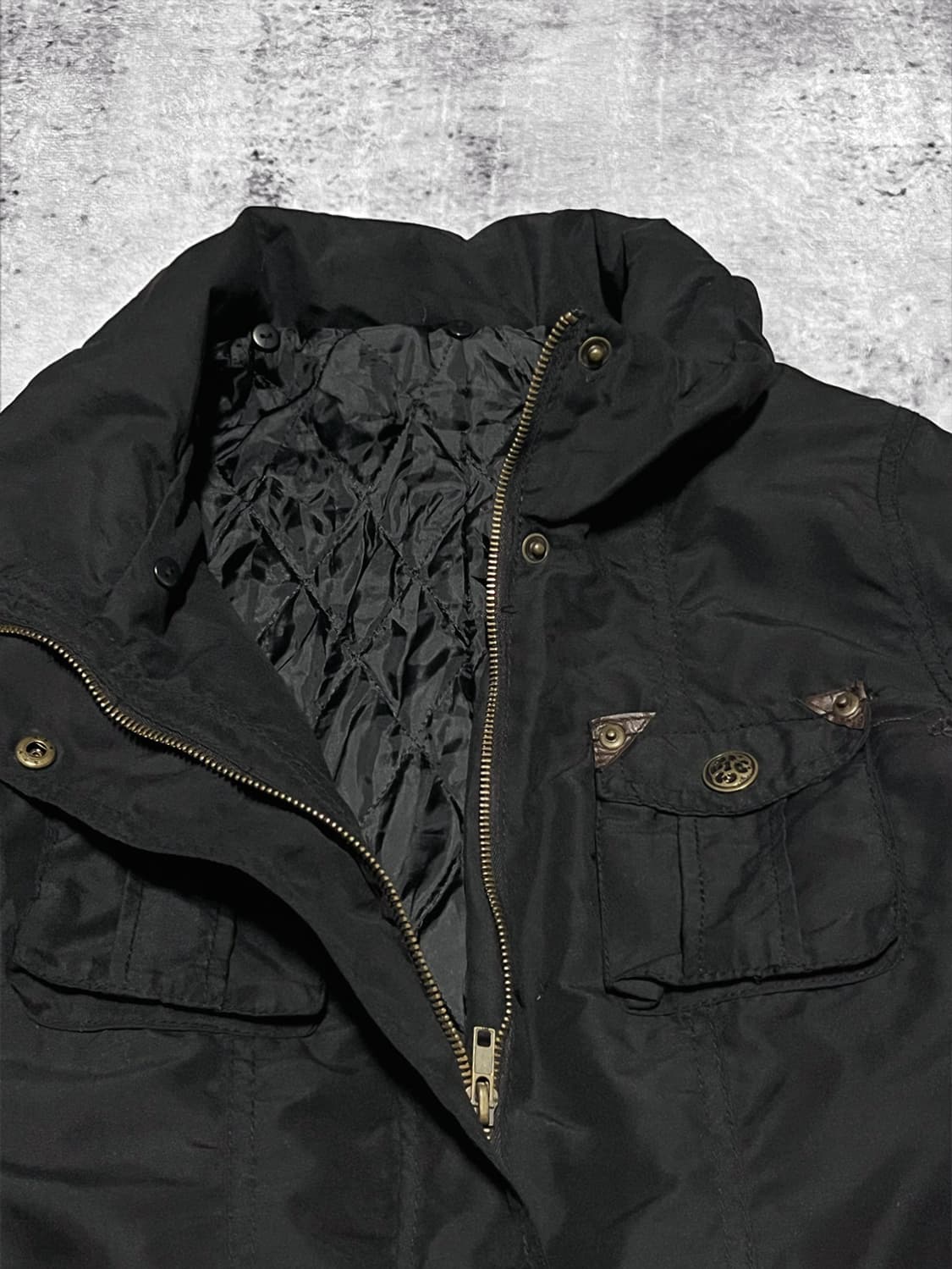 bold gothic button padded coat  상품이미지4