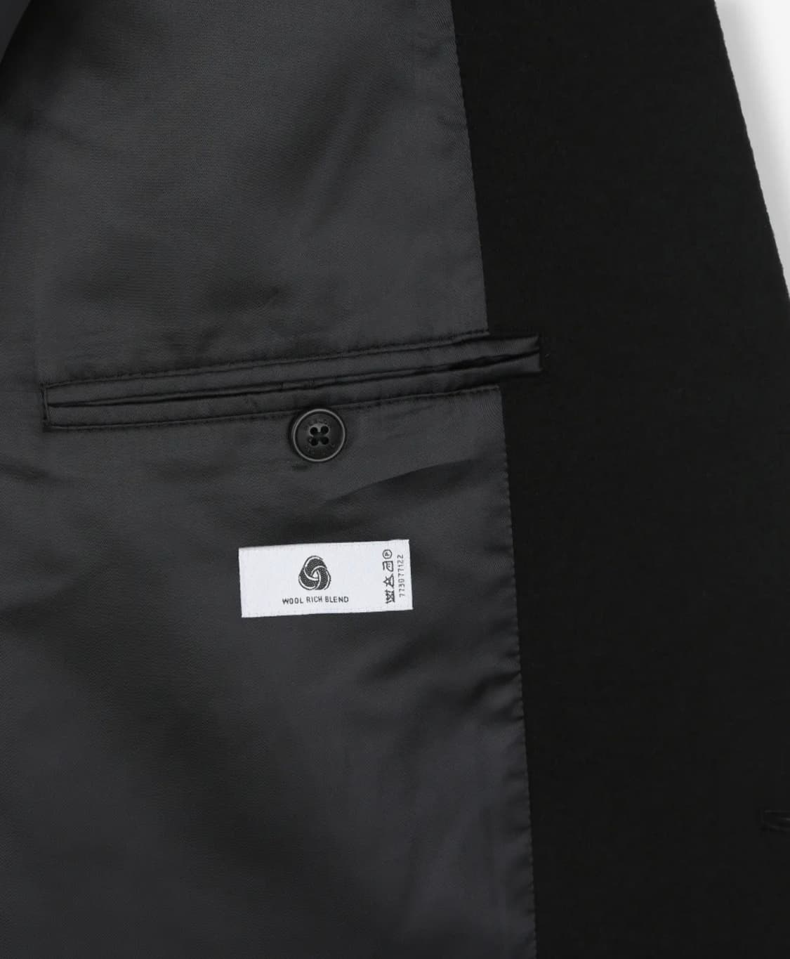 비슬로우 오버사이즈 캐시미어 싱글코트 블랙 XL 상품이미지7