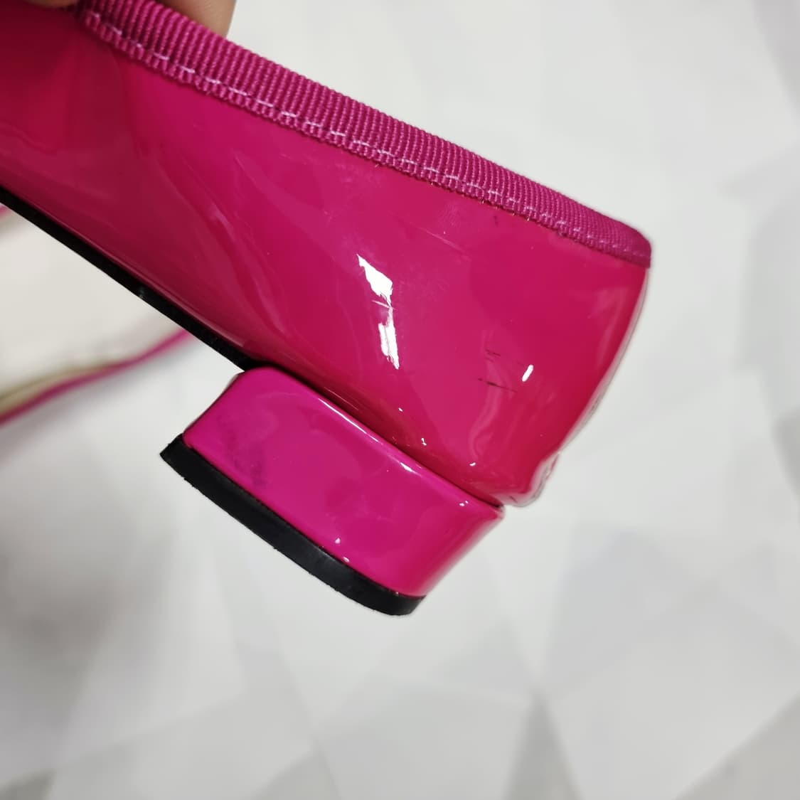 레페토 유광 핑크 구두 힐 슈즈 (250mm) 비브람완 상품이미지7