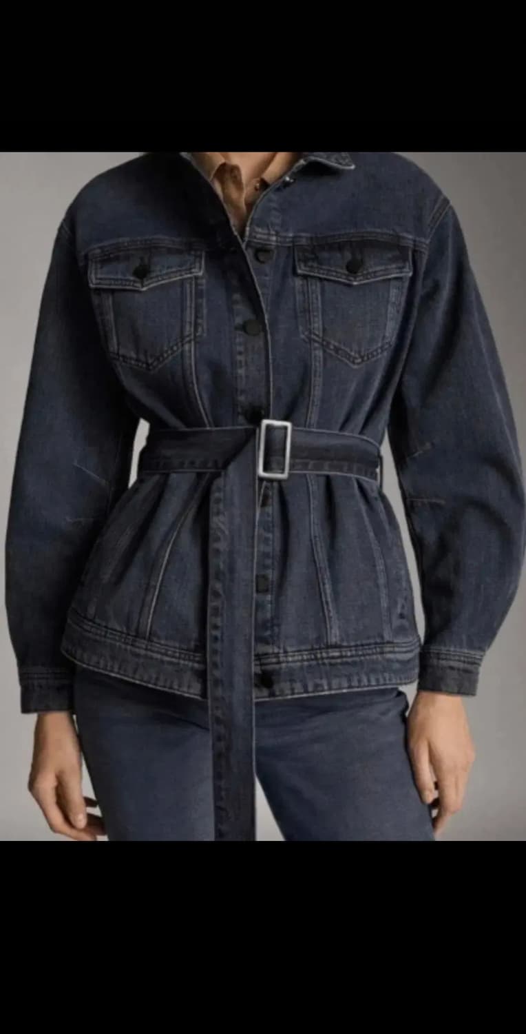 마시모 두띠 벨트 데님 블랙 자켓 S사이즈 상품이미지3