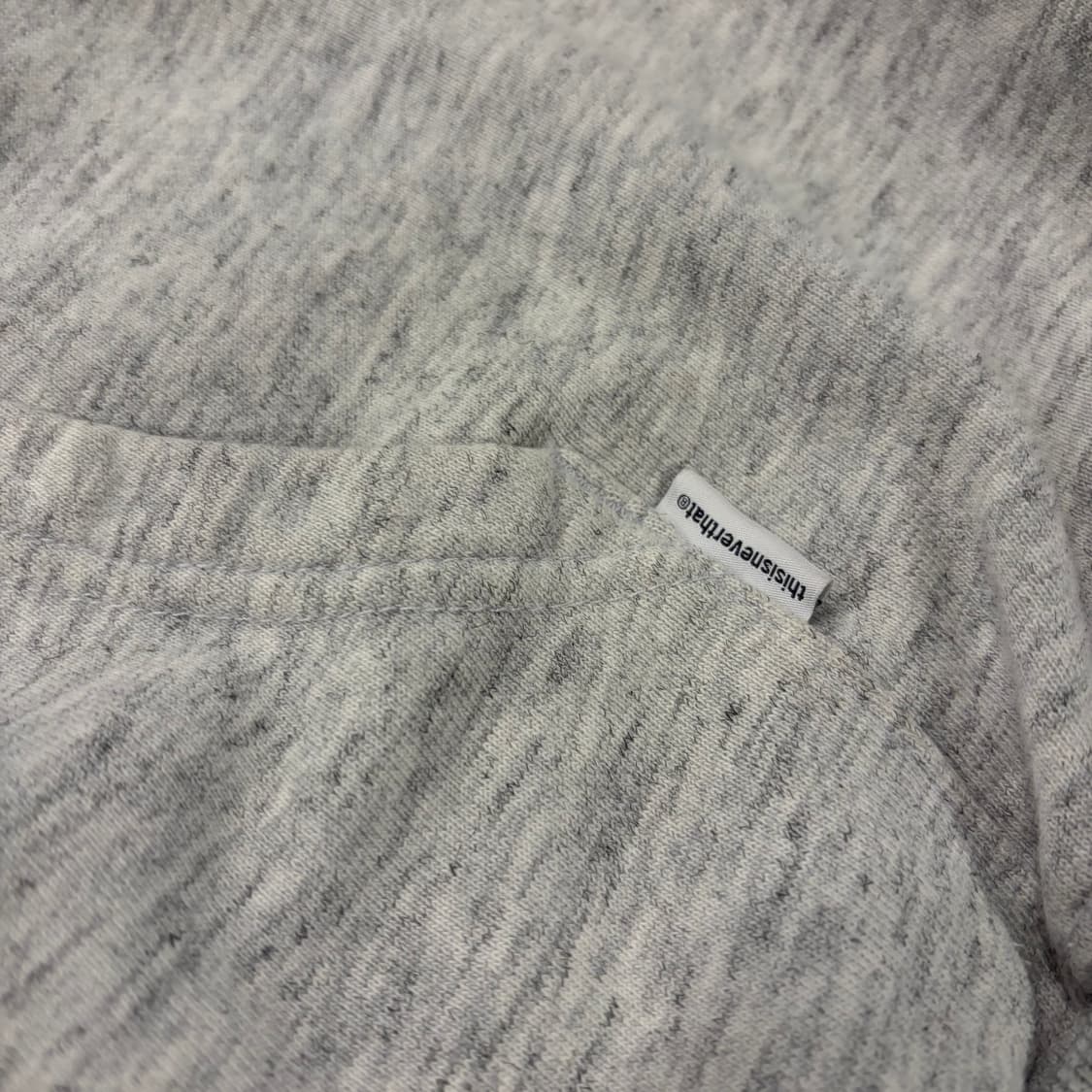 [M] 디스이즈네버댓 회색 그린자수 후드티 D743 상품이미지6