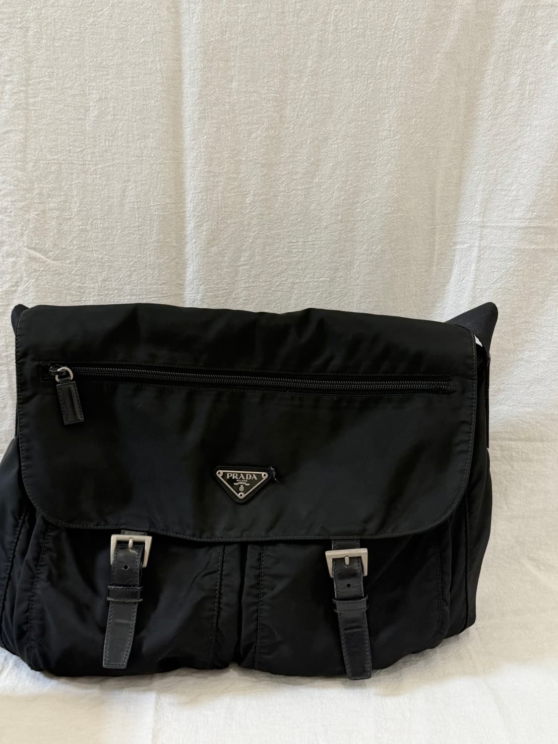 정품 프라다 투포켓 메신저백 크로스백 숄더백 블랙 상품이미지8