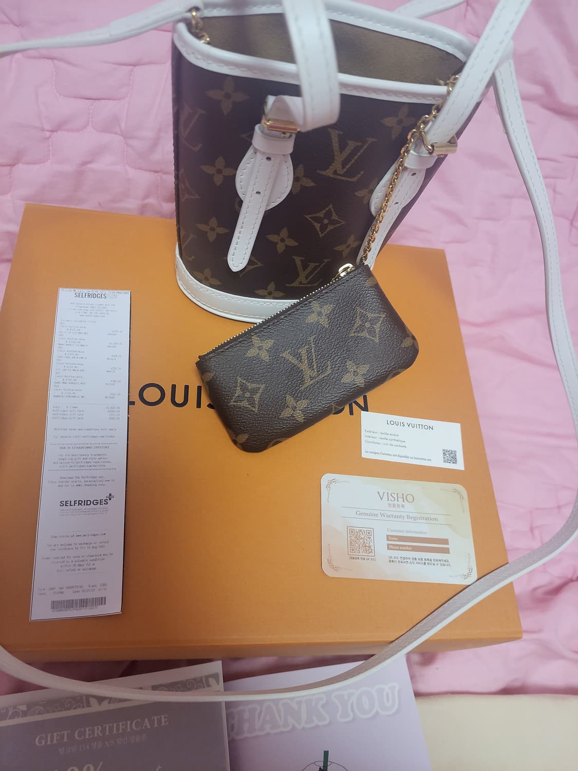 정품)급처상태좋음!루이비통 나노 버킷백 모노그램 토트백 가방 크로스숄더백 상품이미지3