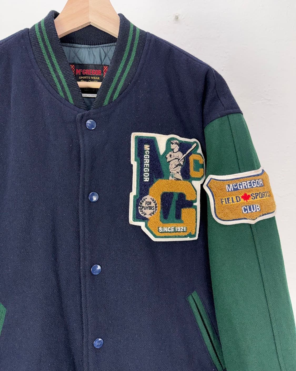 맥그리거 올드 크록 패치드 바시티 울 자켓 상품이미지3