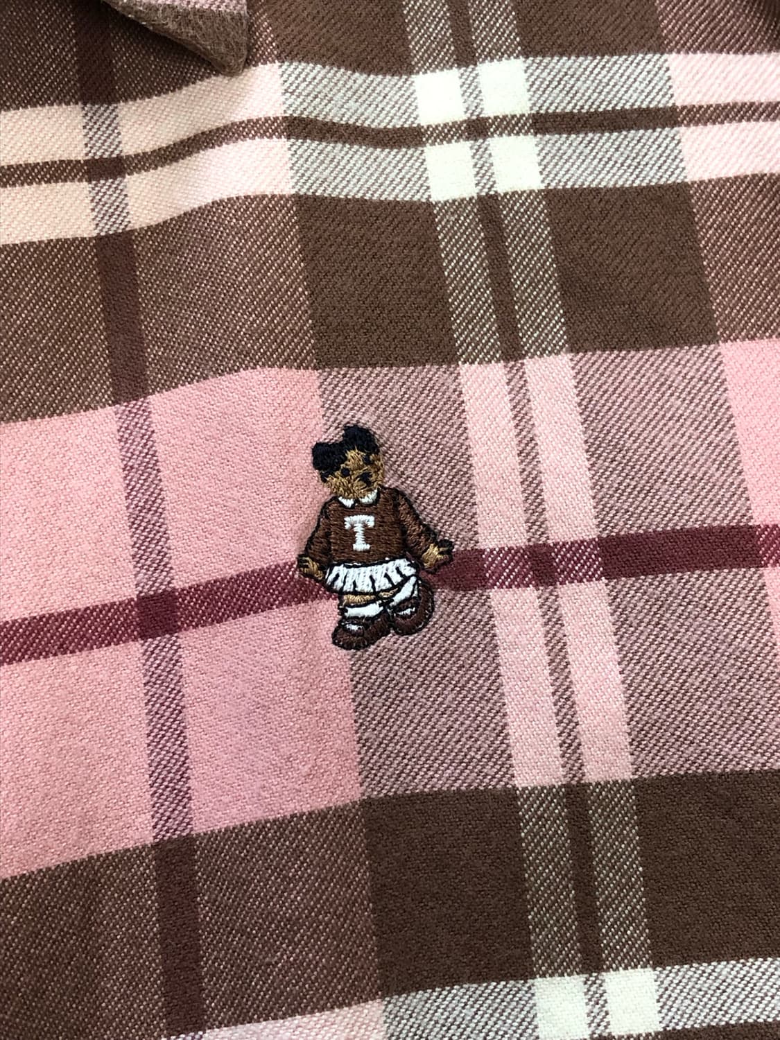 M 티니위니 핑크 체크 셔츠 남방 y2k 빈티지 상품이미지2