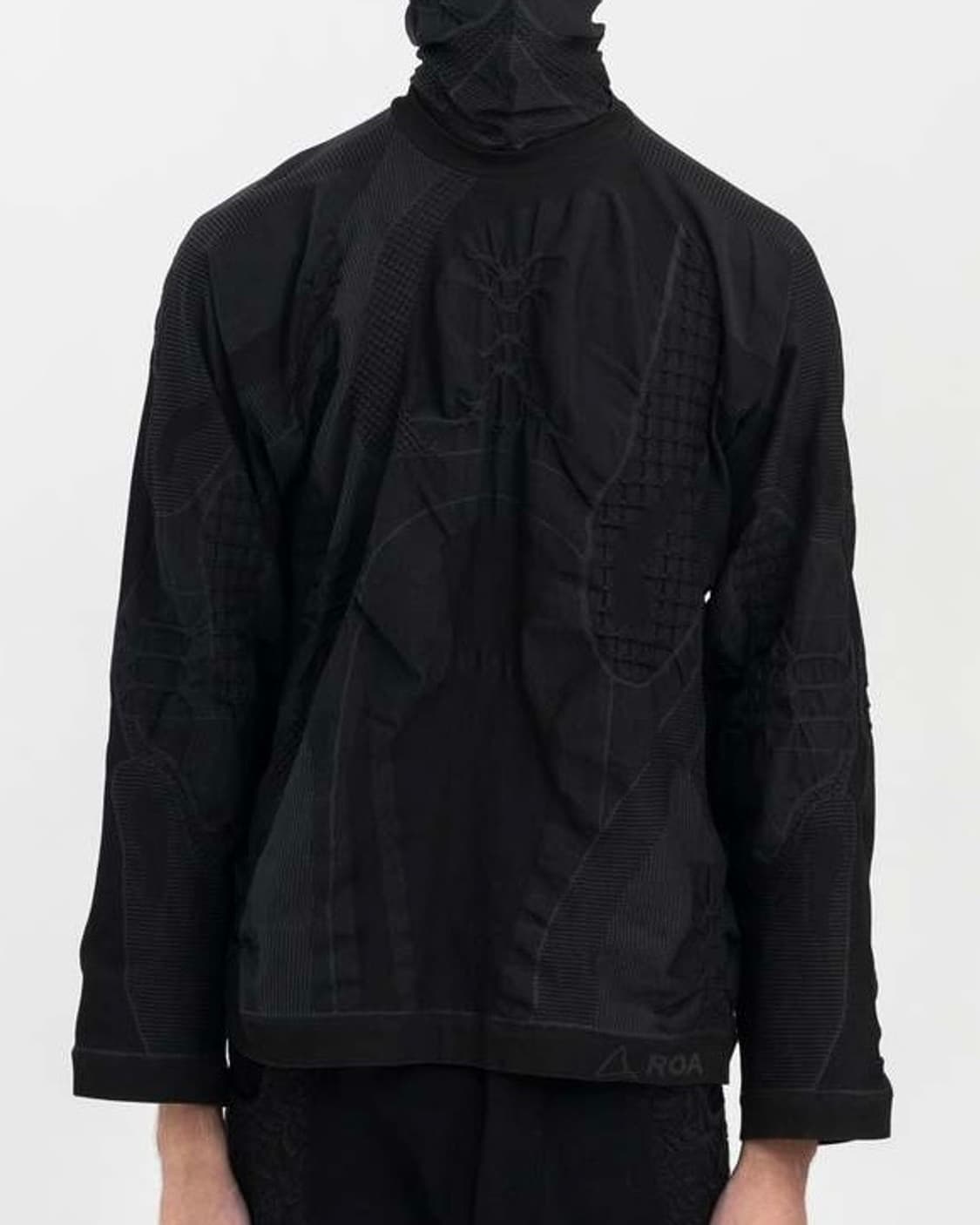 [L] ROA 오버사이즈 3D 니트 블랙 상품이미지5