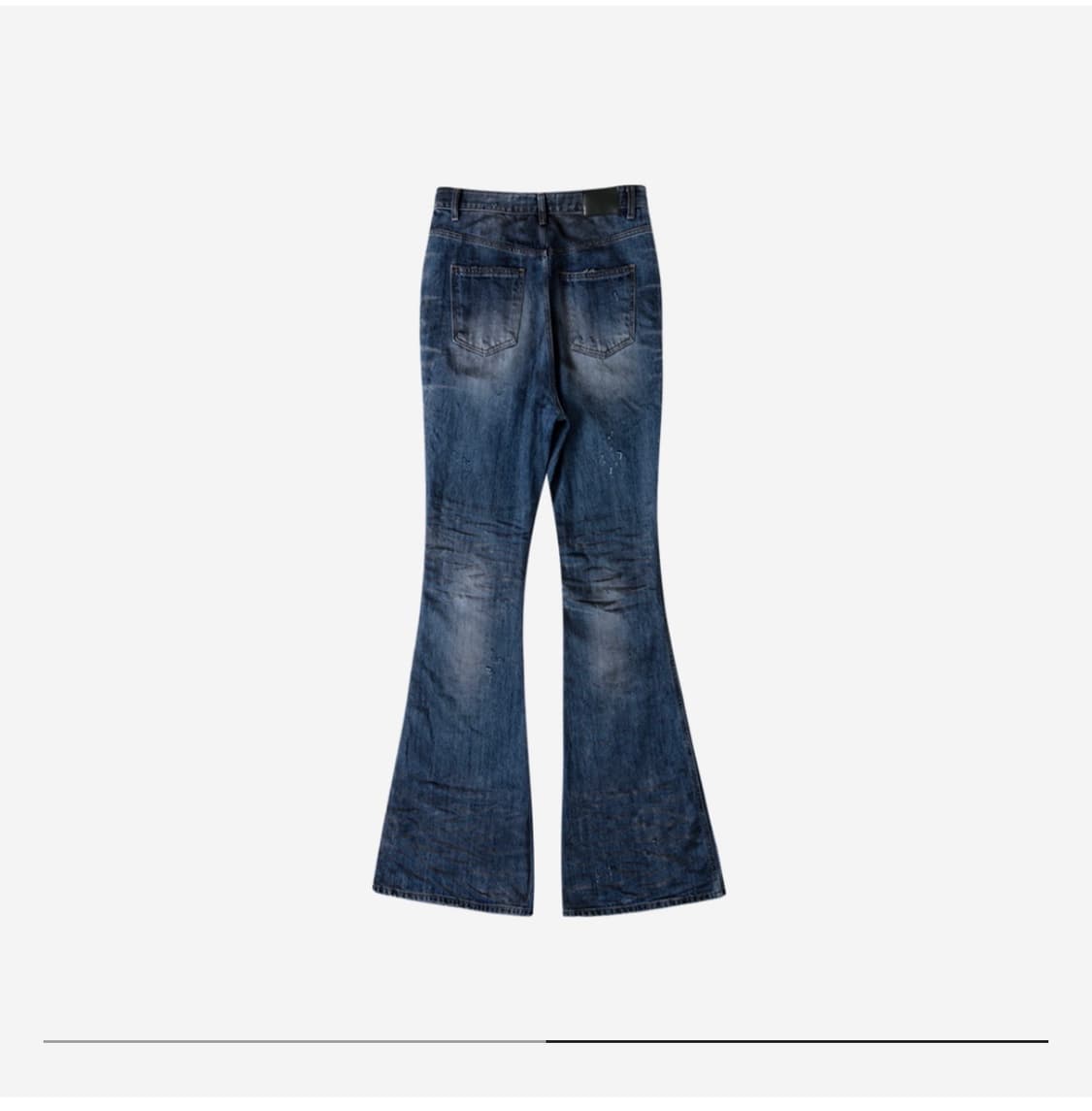 언더마이카 24fw 오일블루 워싱 플레어진 0사이즈 상품이미지2