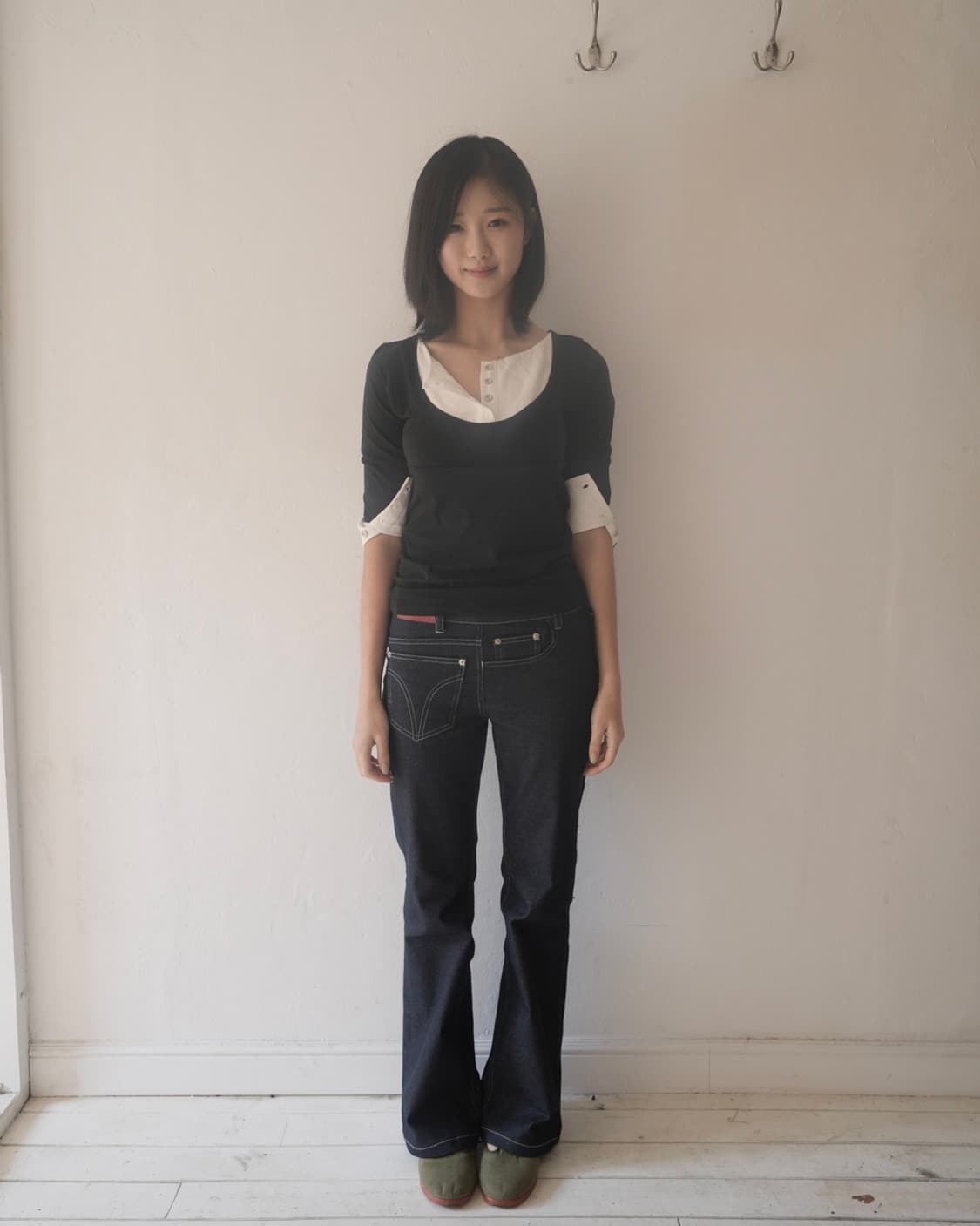 인앤양 레이어드 탑 블랙 상품이미지2