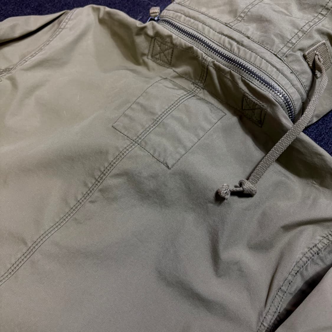 폴로 카키 후드야상 S 상품이미지5