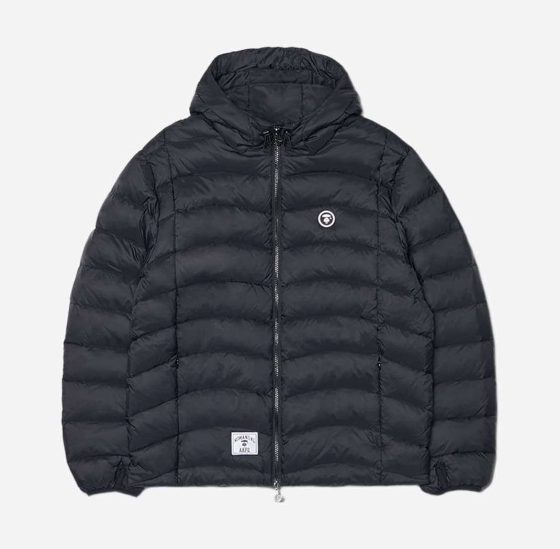 [M] 노매뉴얼 x 에이프 문페이스 라이트 덕 다운 패딩 블랙 판매합니다 상품이미지1